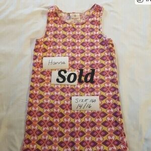 Hanna Andersson girls tank top 14/16
